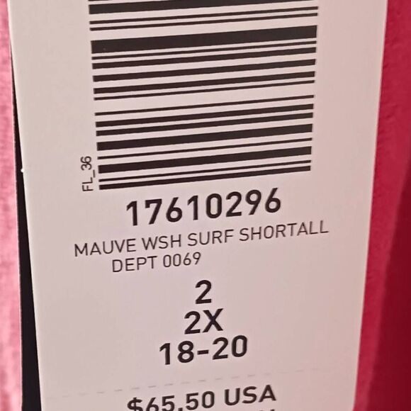 TORRID Plus Size Mauve Wash  Shortfall French Terry Surf Skulls Short Overalls - Picture 15 of 16